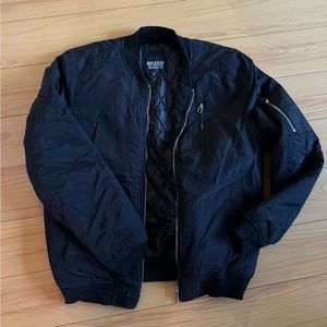 Black bomber jacket
